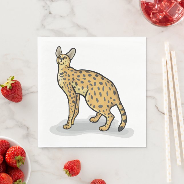 Serval Animal Napkins Pappersservett (Skapare uppladdad)