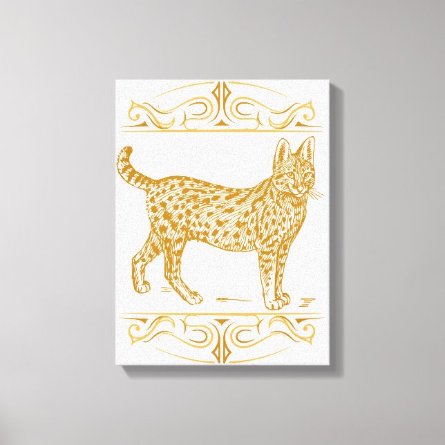 Serval Canvastryck (Framsida)