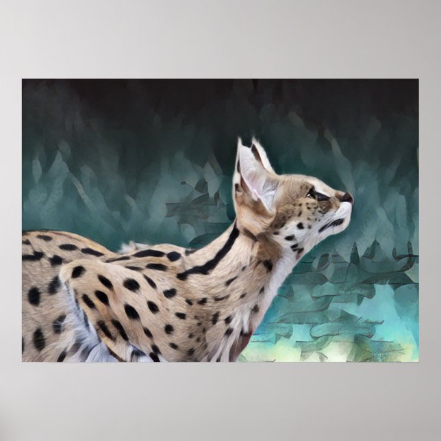 Serval Cat Poster (Framsidan)