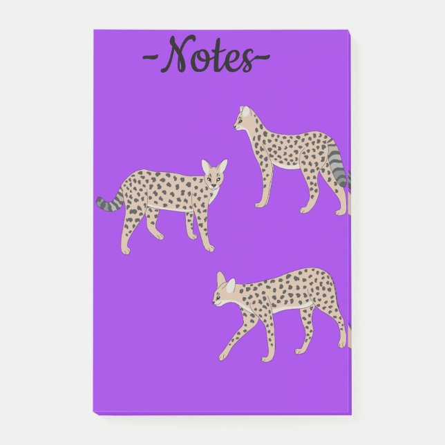 Serval Cats  Post-it Block (Framsida)