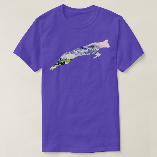 Serval-katt 2 t shirt (Design framsida)