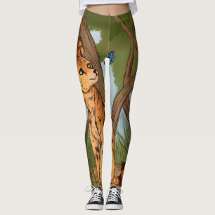 Servalen och fjärilen leggings
