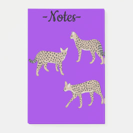 Servalkatter post-it block