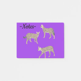 Servalkatter post-it block