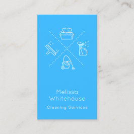 Servar slät modern lokalvård för lägenheten visitkort