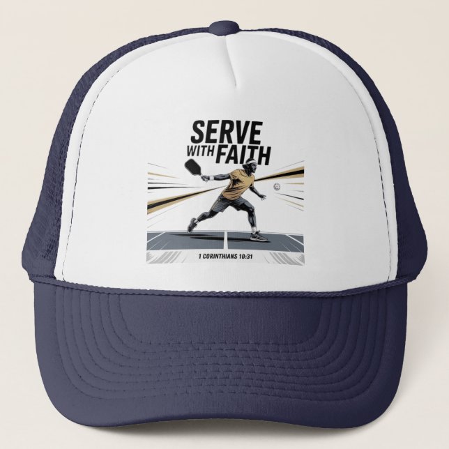 Serve With Faith Kristna Pickleball  Keps (Framsida)