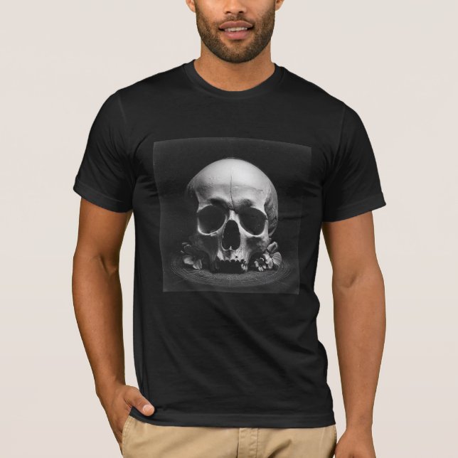💀Served Cold — Baroque Skull Art T-Shirt (Framsida)