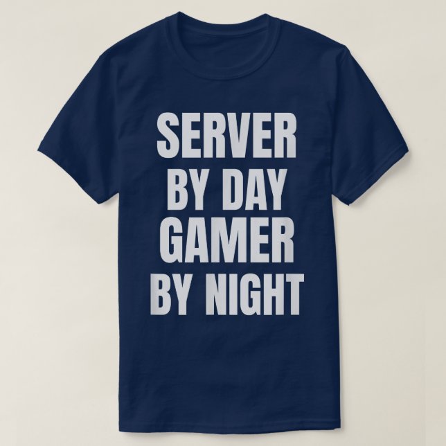Server efter dagspatent efter natt T-Shirt (Design framsida)