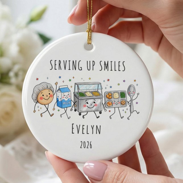 Serverar Leenden Lunch Lady Ornament (Skapare uppladdad)