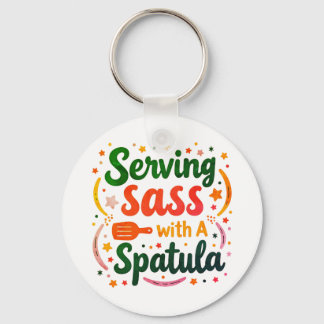 Serverar Sass med en stekspade nyckelring