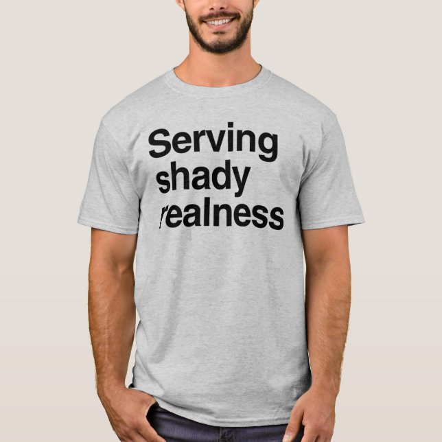 Serverar skuggig äkthet t shirt (Framsida)