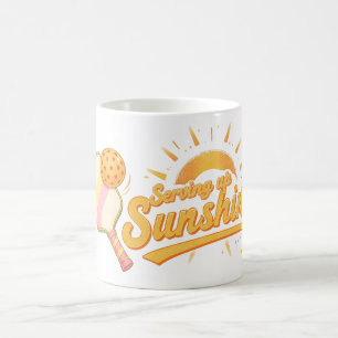 Serverar Solsken Solig Pastell Pickleball Liv Kaffemugg