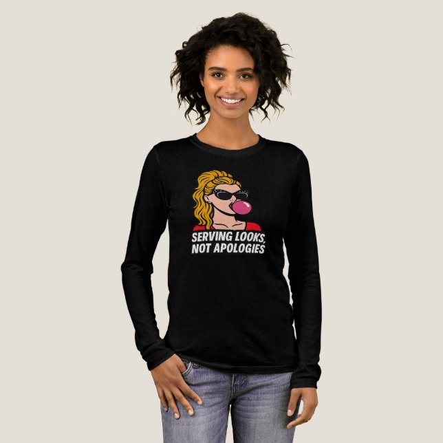 Serverar Utseende, Inte Ursäkter – Pop Art Glam T- T Shirt (Hel framsida)