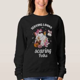 Serverar Utseende Skrämmer Folk Halloween  T Shirt
