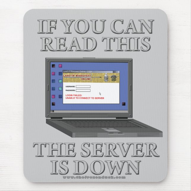 Serveren är besegrar musmatta (Framsidan)