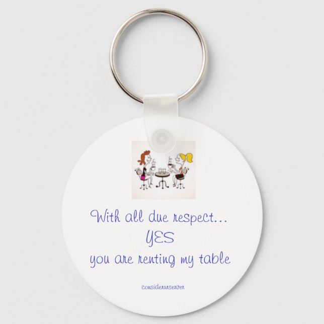 Serverhyra min Bord-Nyckelring Nyckelring (Framsida)