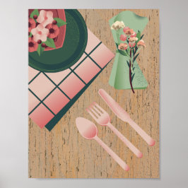 serveringsstil för kök bord poster