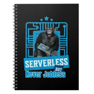 Serverlös Rollig Apa Utvecklarhumor Anteckningsbok