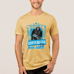 Serverlös Rollig Apa Utvecklarhumor T Shirt