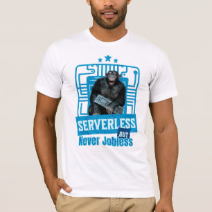 Serverlös Rollig Apa Utvecklarhumor T Shirt