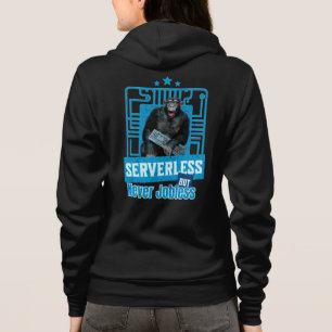 Serverlös Rollig Apa Utvecklarhumor T Shirt
