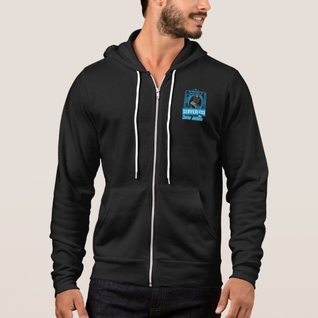 Serverlös Rollig Apa Utvecklarhumor T Shirt (Framsida)