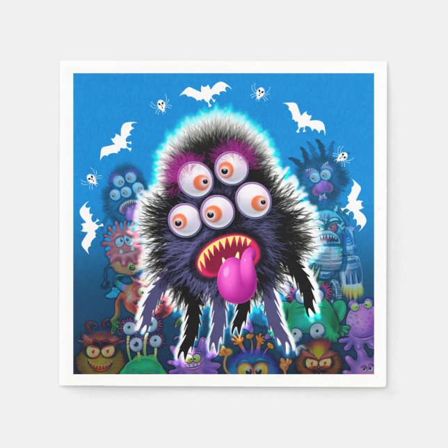 Servett för halloween festmonster (Framsidan)