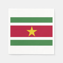 Servetten "Surinaamse vlag". Pappersservett