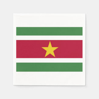 Servetten "Surinaamse vlag". Pappersservett
