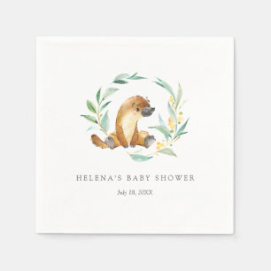 Servetter för baby shower för Bush babynäbbdjur