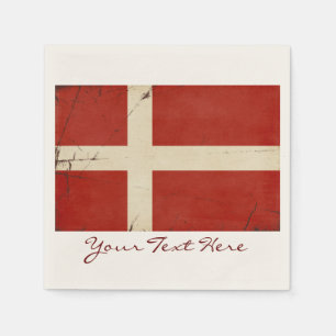 Servetter för Danmark flaggaparty
