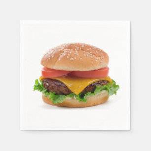 Servetter för design "för Deluxe hamburgare"