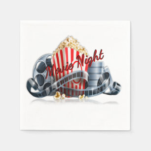 Servetter för filmnattPopcorn