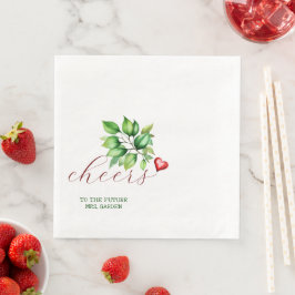 Servetter för Framtida Fru Red Bröllopsfest