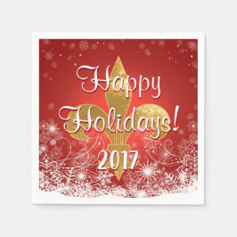 Servetter för helgdagsnöflingorcoctail