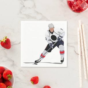 Servetter för ishockeyspelarepapper