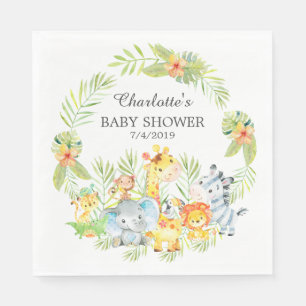 Servetter för papper för baby shower för