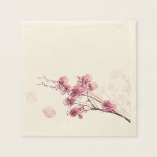 Servetter för Sakura rosapapper (50 PC)