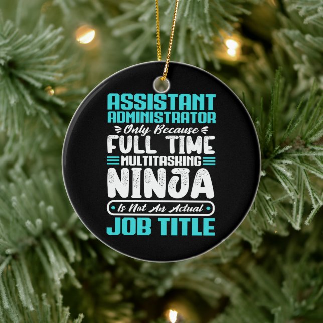 Service Administrator Multitasker Job Title Skil Julgransprydnad Keramik (Träd)
