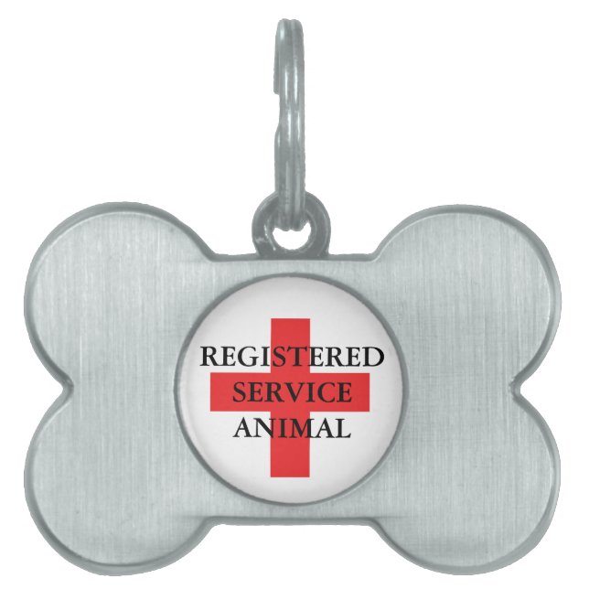 Service Animal Märkre ID-bricka Husdjur (Framsidan)