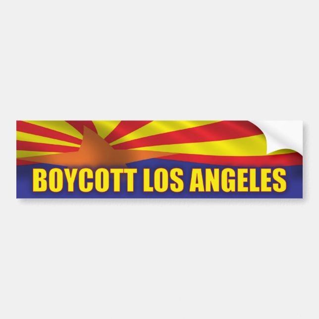 Service Arizona för bojkottLos Angeles Bildekal (Framsidan)
