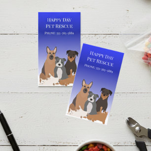 Service Day Care Pet Hund Cat Rädding Sitta Visitkort