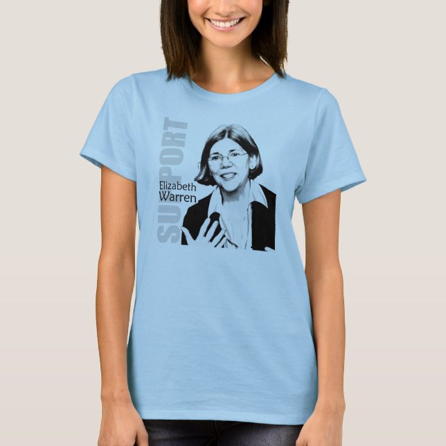 Service Elizabeth Warren T Shirt (Framsida)