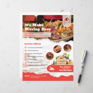 Service Flyer för hemleverans