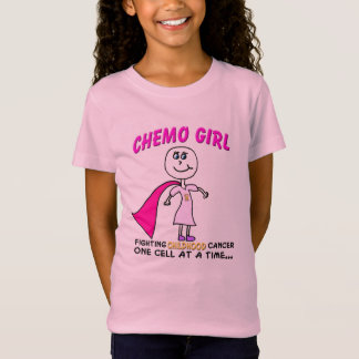 Service för cancer för Chemo flickabarndom Tee Shirt
