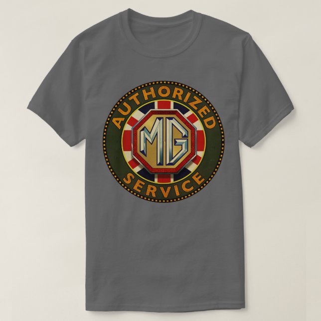 Service för MG-bilar T Shirt (Design framsida)