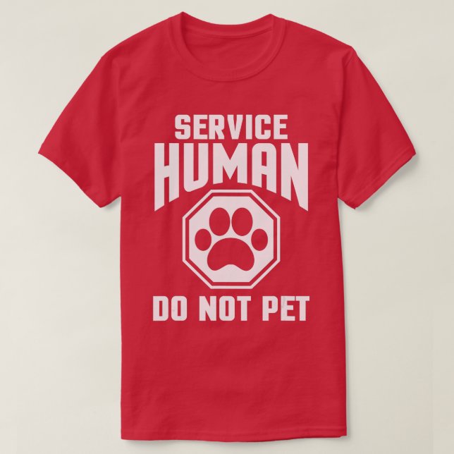 Service Human Design uppfyller inte Rolig hund Äls T Shirt (Design framsida)