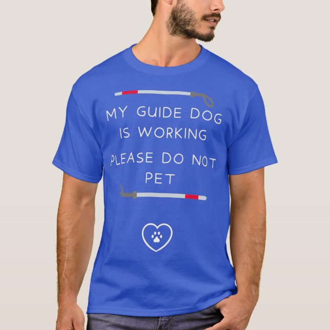 Service Hund Guide-Hund i utbildningsarbete gör in T Shirt (Framsida)
