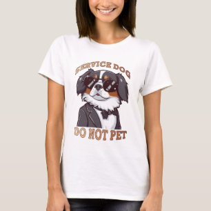 Service Hund Pet inte Funny T Shirt