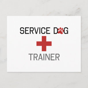 Service Hund Trainer Vykort